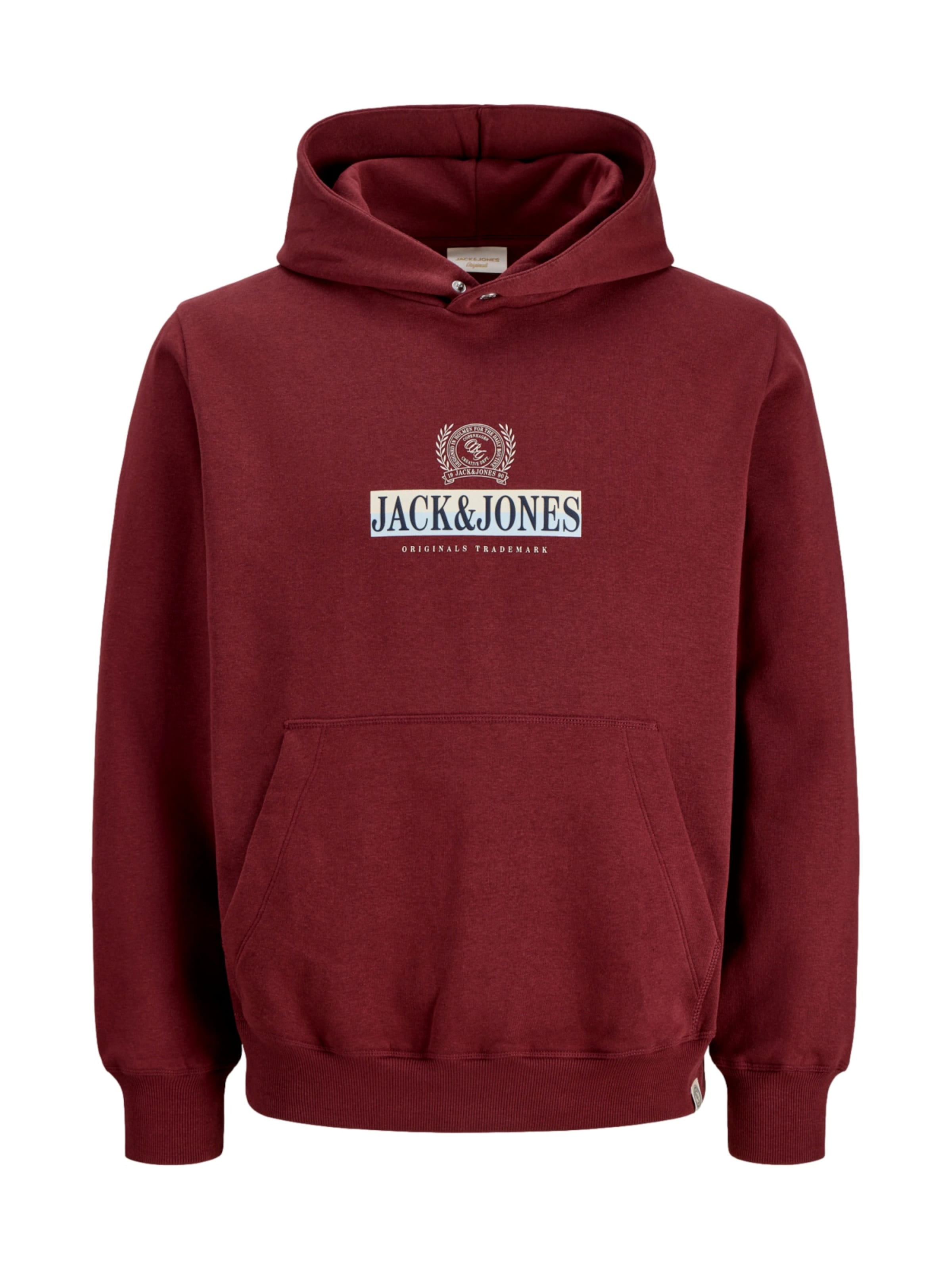Jack & Jones Junior - Sudadera 'JORFREDERIKSBERG' en rojo: frente