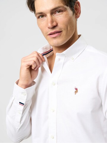 U.S. POLO ASSN. Regular Fit Hemd 'Calvert' in Weiß