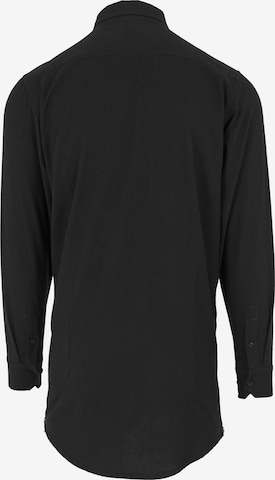 Urban Classics Regular fit Button Up Shirt in Black