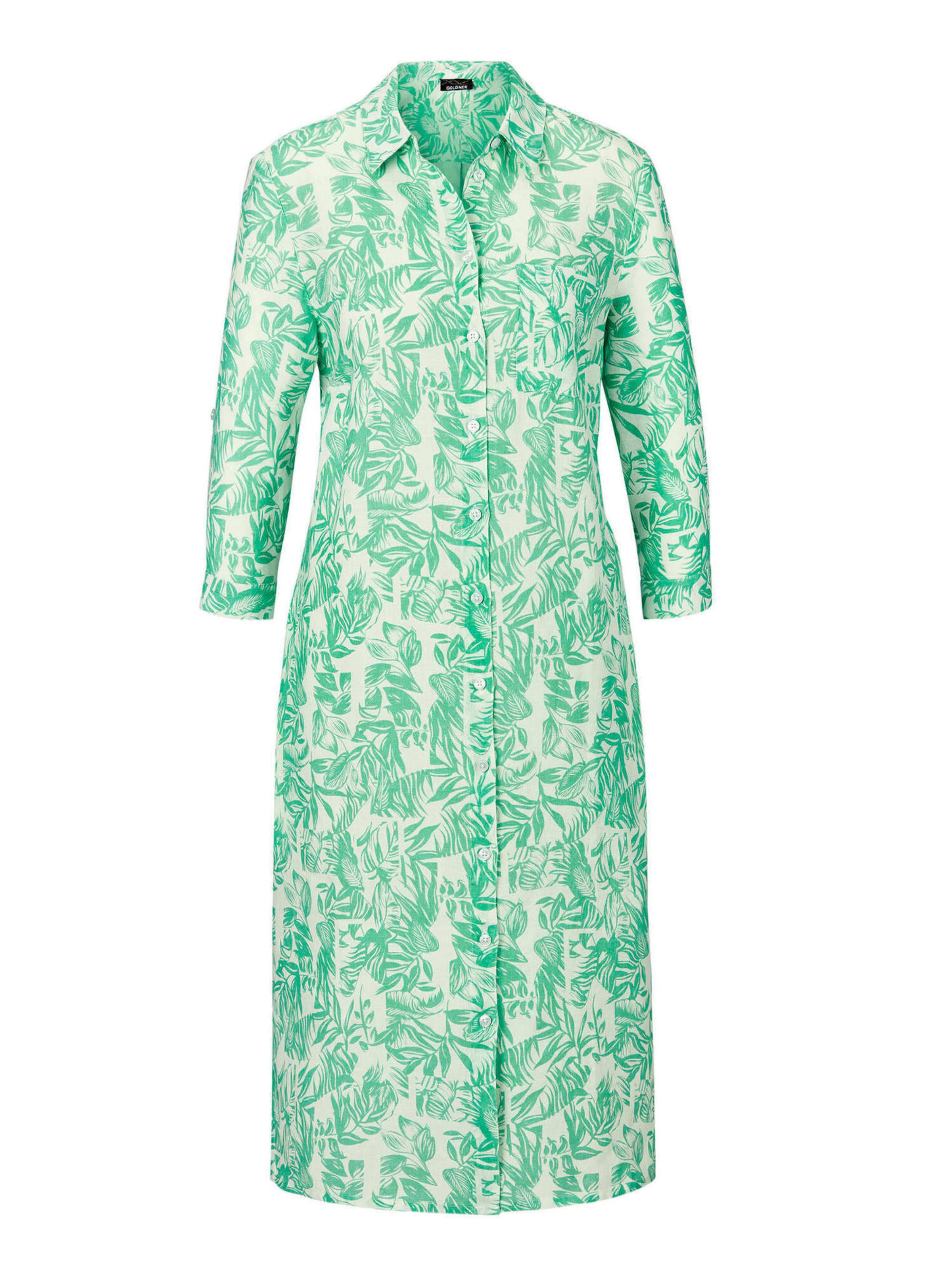 Robe-chemise Goldner en blanc : devant