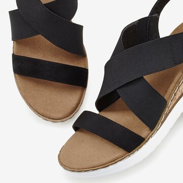 LASCANA Sandals in Black