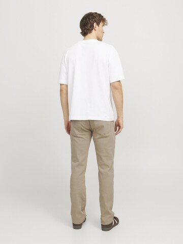 JACK & JONES Regular Jeans 'JJIClark JJEvan' in Beige