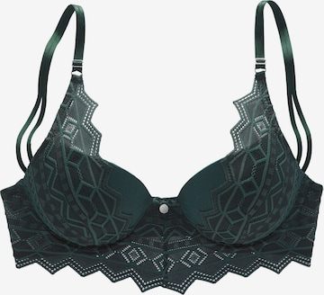 s.Oliver Push-up Σουτιέν σε πράσινο: μπροστά