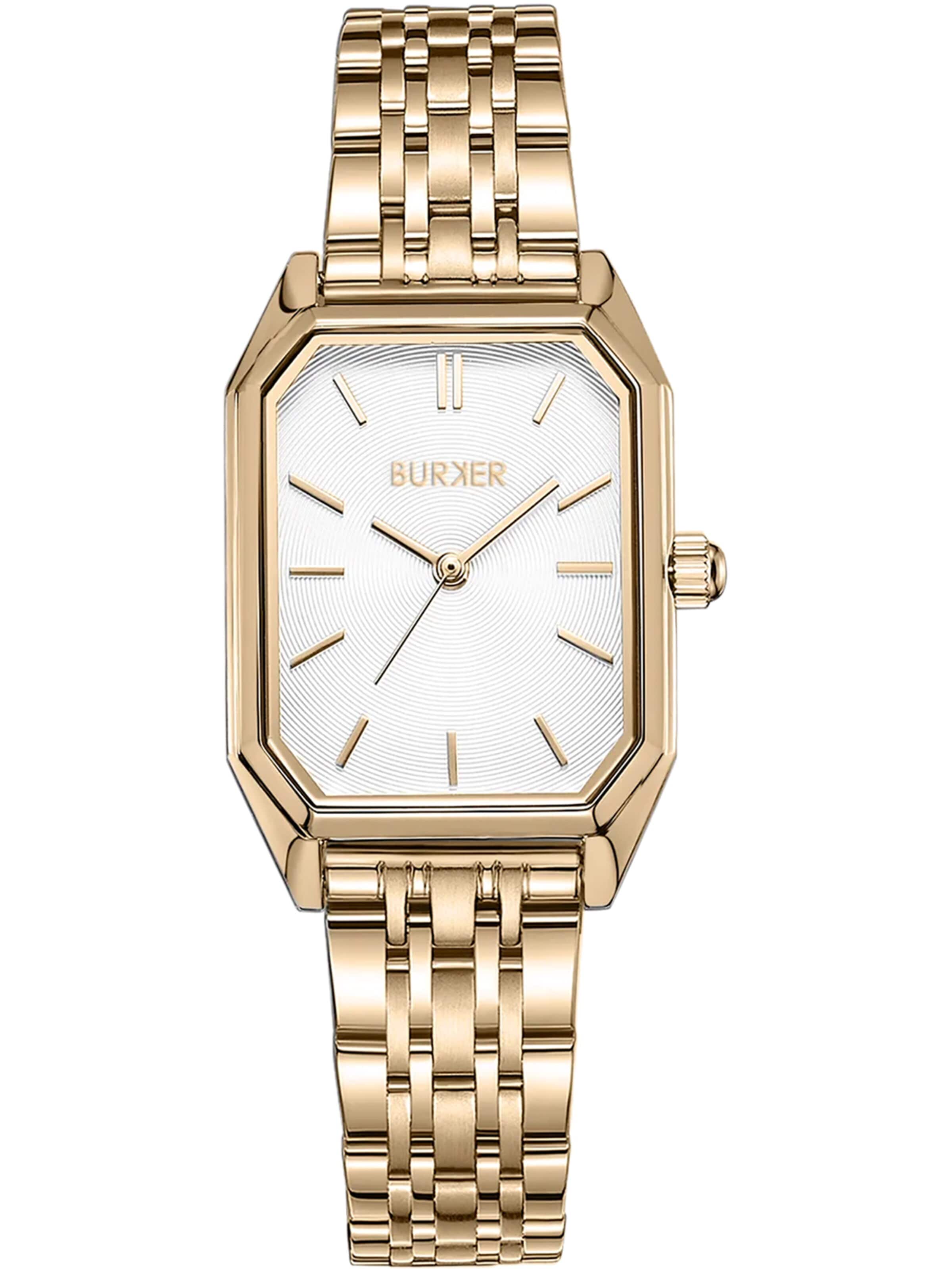 Montre à affichage analogique 'Isabell Gold White' BURKER Watches en or : devant