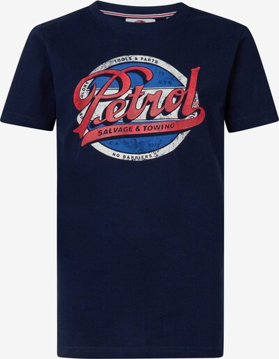 Petrol Industries T-Shirt in marine / navy / rot / offwhite, Produktansicht
