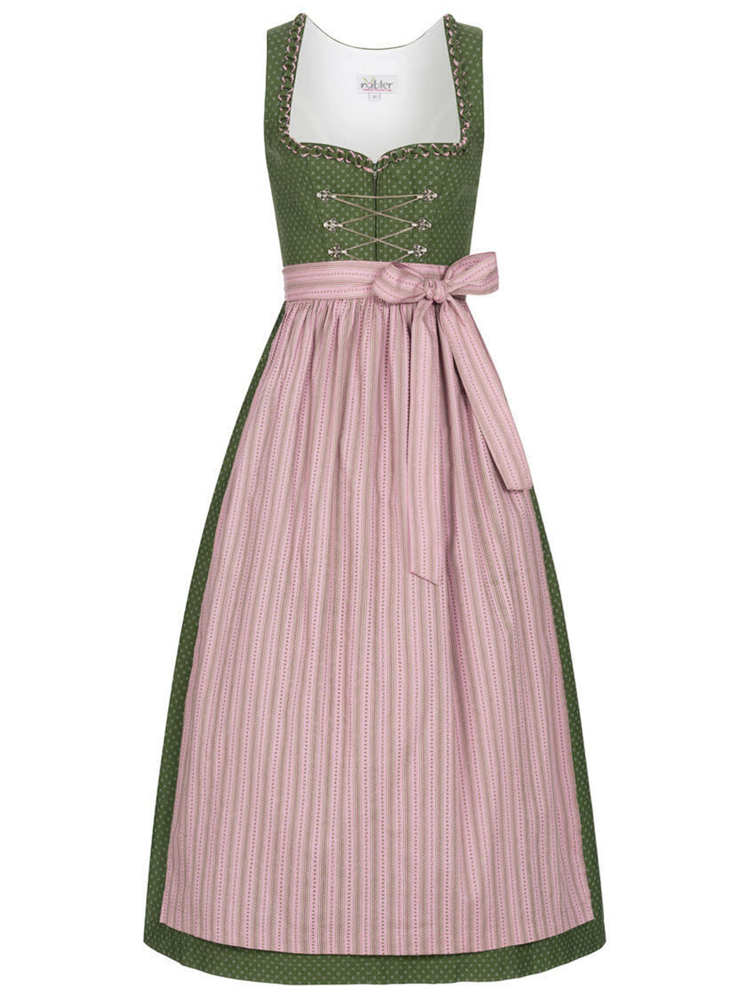 Trachtenhof Nübler Dirndl 'Dirndl lang Thea' in Grün: Vorderseite