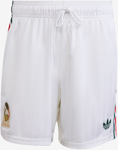 Sportinės kelnės 'FMF' iš ADIDAS PERFORMANCE, spalva – smaragdinė spalva / raudona / balta, Prekių apžvalga