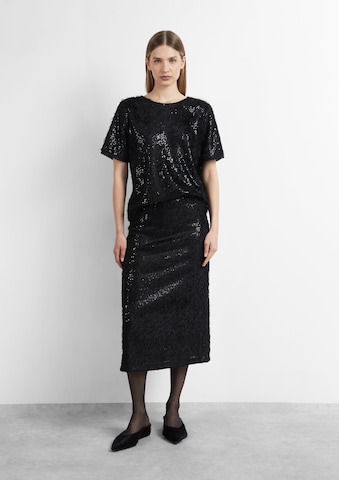 COMMA Blouse in Zwart: voorkant
