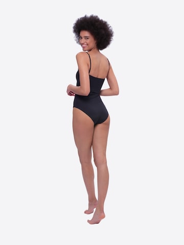 MAREZZA Push-up Shaping swimsuit 'Isola Bella Bustier Shaping Swimsuit Monochrome' in Black