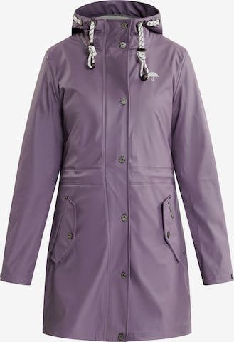 Schmuddelwedda Raincoat in Purple: front