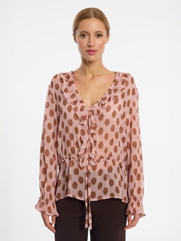 Ana Alcazar Blouse ' Elori ' in Gemengde kleuren: voorkant