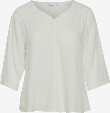 Camicia da donna 'pcina Bl 1' di Fransa Curve in bianco: frontale
