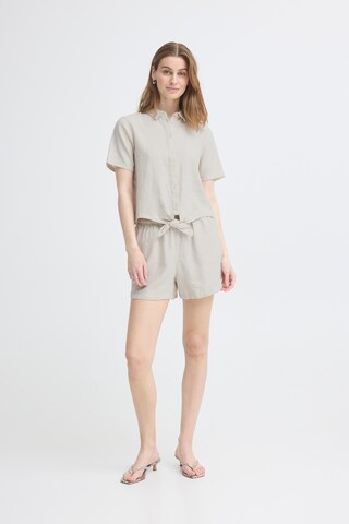ICHI Bluse 'LINNO' in Beige