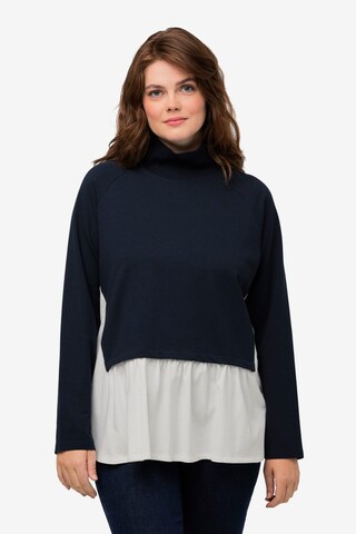 Ulla Popken Shirt in Blauw: voorkant