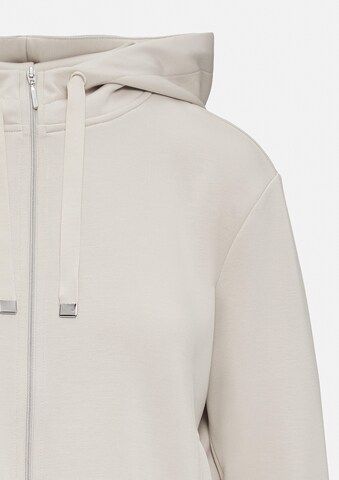 COMMA Zip-Up Hoodie in Beige