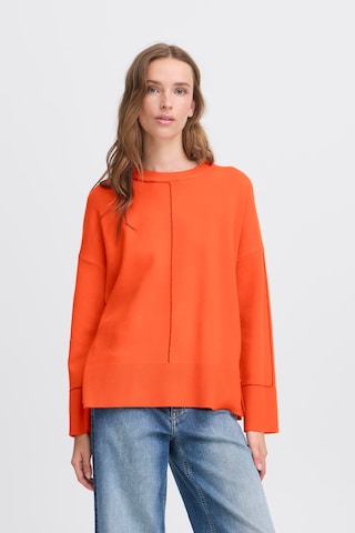 ICHI Pullover 'IHBallia' i orange: forside