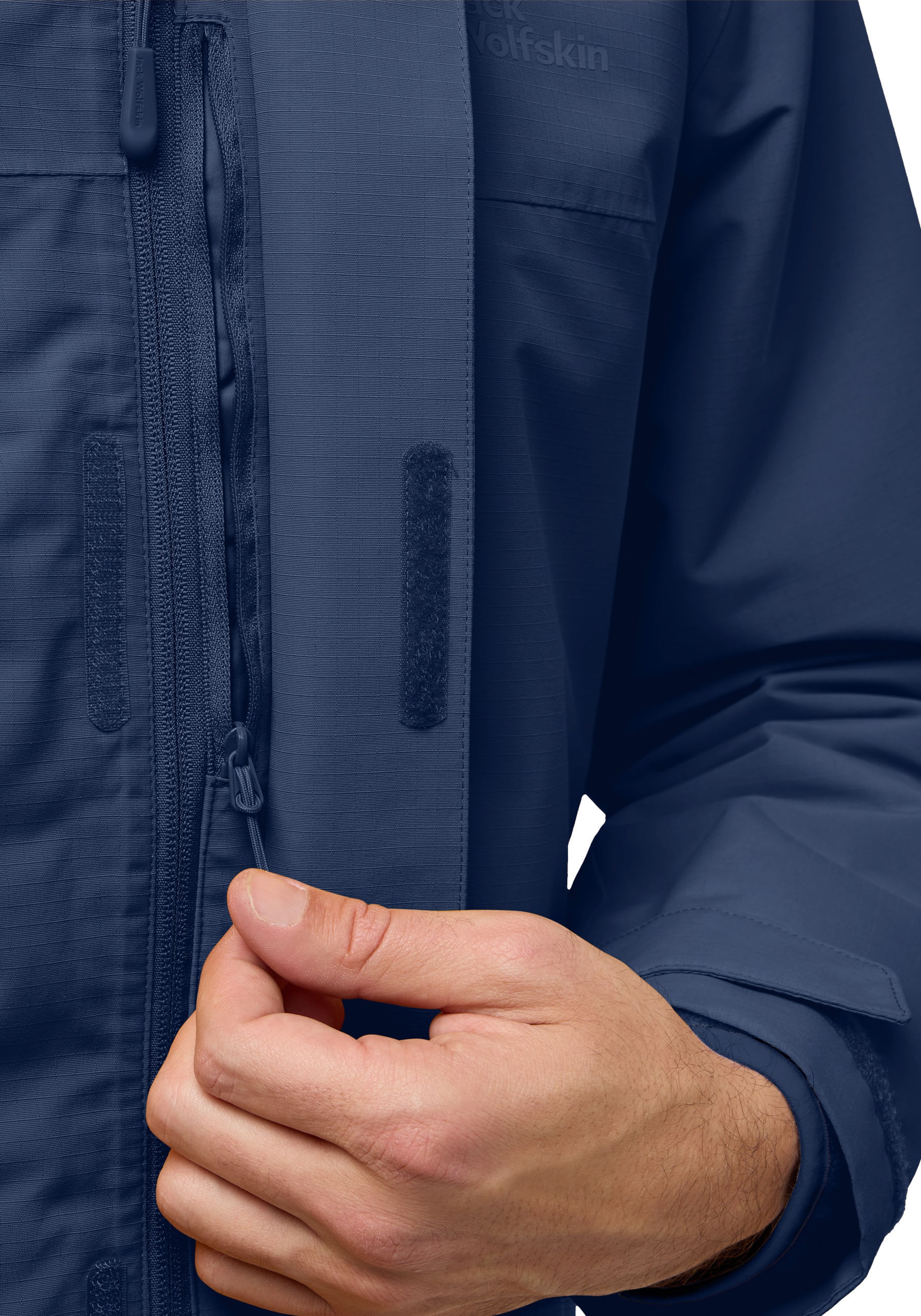 JACK WOLFSKIN Куртка в спортивном стиле 'Altenberg' в Синий