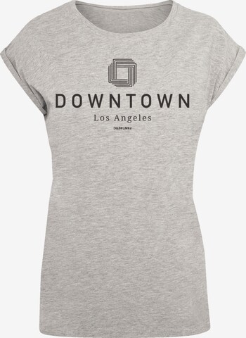 T-shirt 'Downtown LA Muster' F4NT4STIC en gris : devant