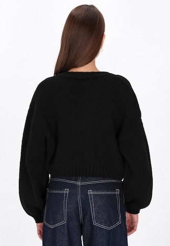 Cardigan swirly en noir