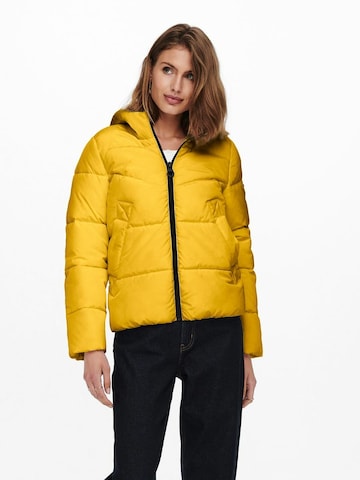 ONLY Winter jacket 'Amanda' in Yellow: front