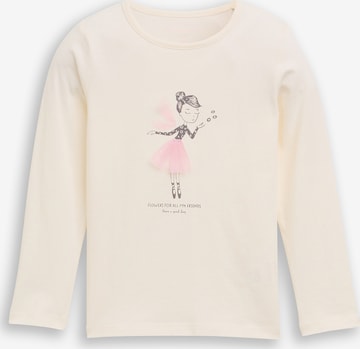 balts TOM TAILOR T-Krekls: no priekšpuses