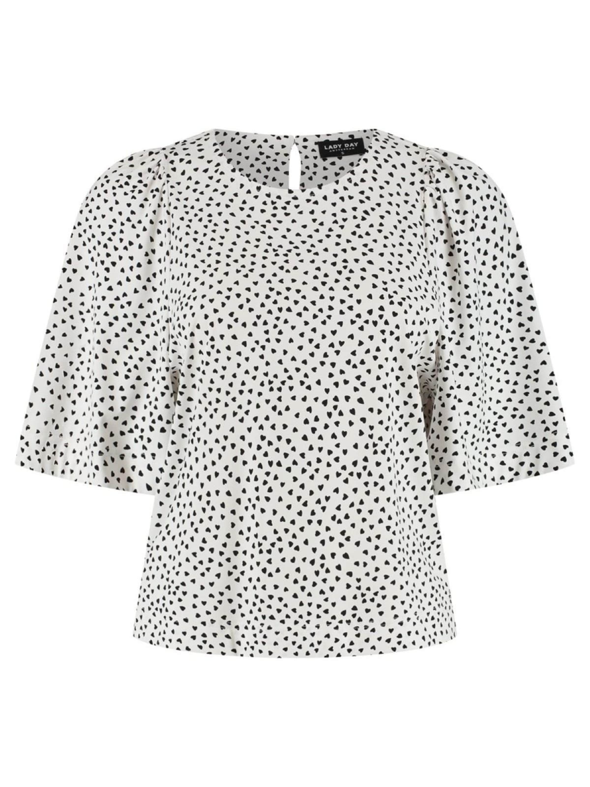 Lady Day Shirt 'Lady Day Aston blauw/wit' in White: front