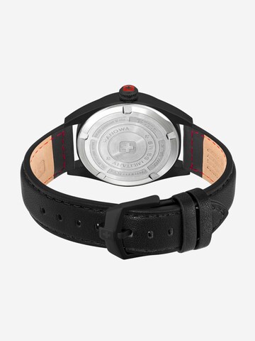 SWISS MILITARY HANOWA Uhr 'Greyhound' in Schwarz