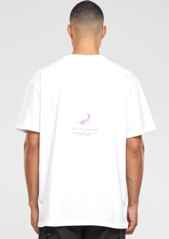 T-Shirt 'Vive la Liberte' Mister Tee en blanc