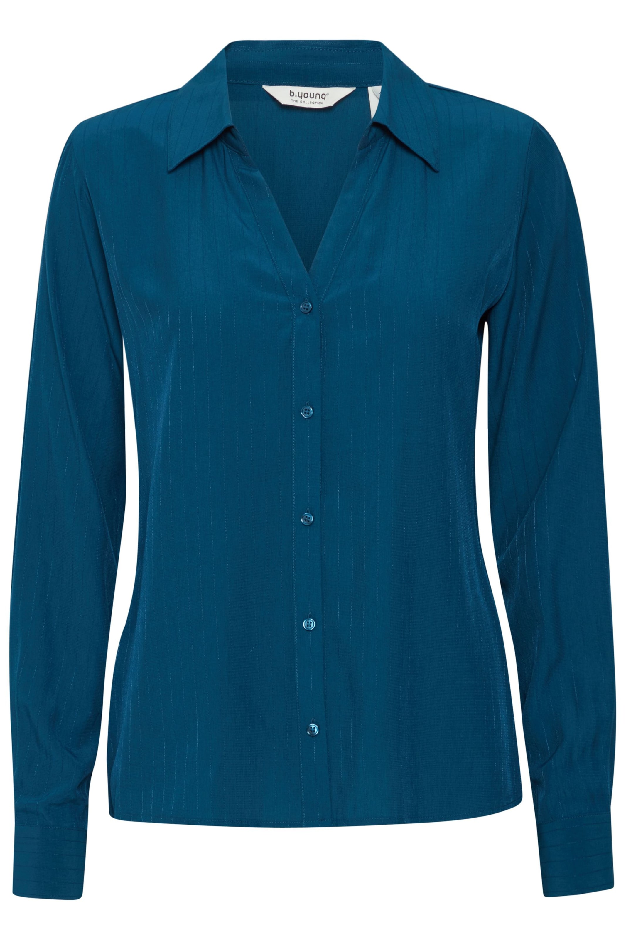 b.young Blouse 'Hubba' in Blauw: voorkant