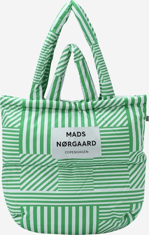 MADS NORGAARD COPENHAGEN Nákupní taška – zelená: přední strana