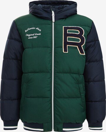 WE Fashion Зимняя куртка в Зеленый: спереди
