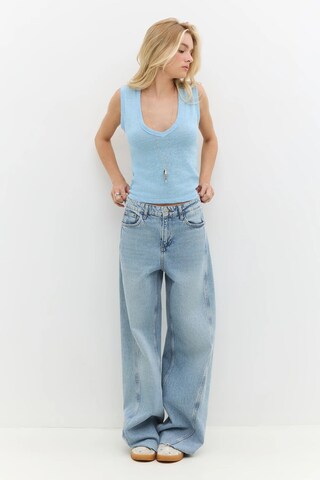 No Matter What Unterhemd in Blau: Vorderseite