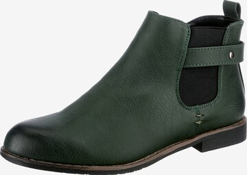 ambellis Chelsea Boots in Green: front