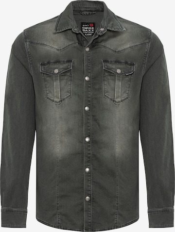 CIPO & BAXX Overhemd 'CH189' in Groen: voorkant