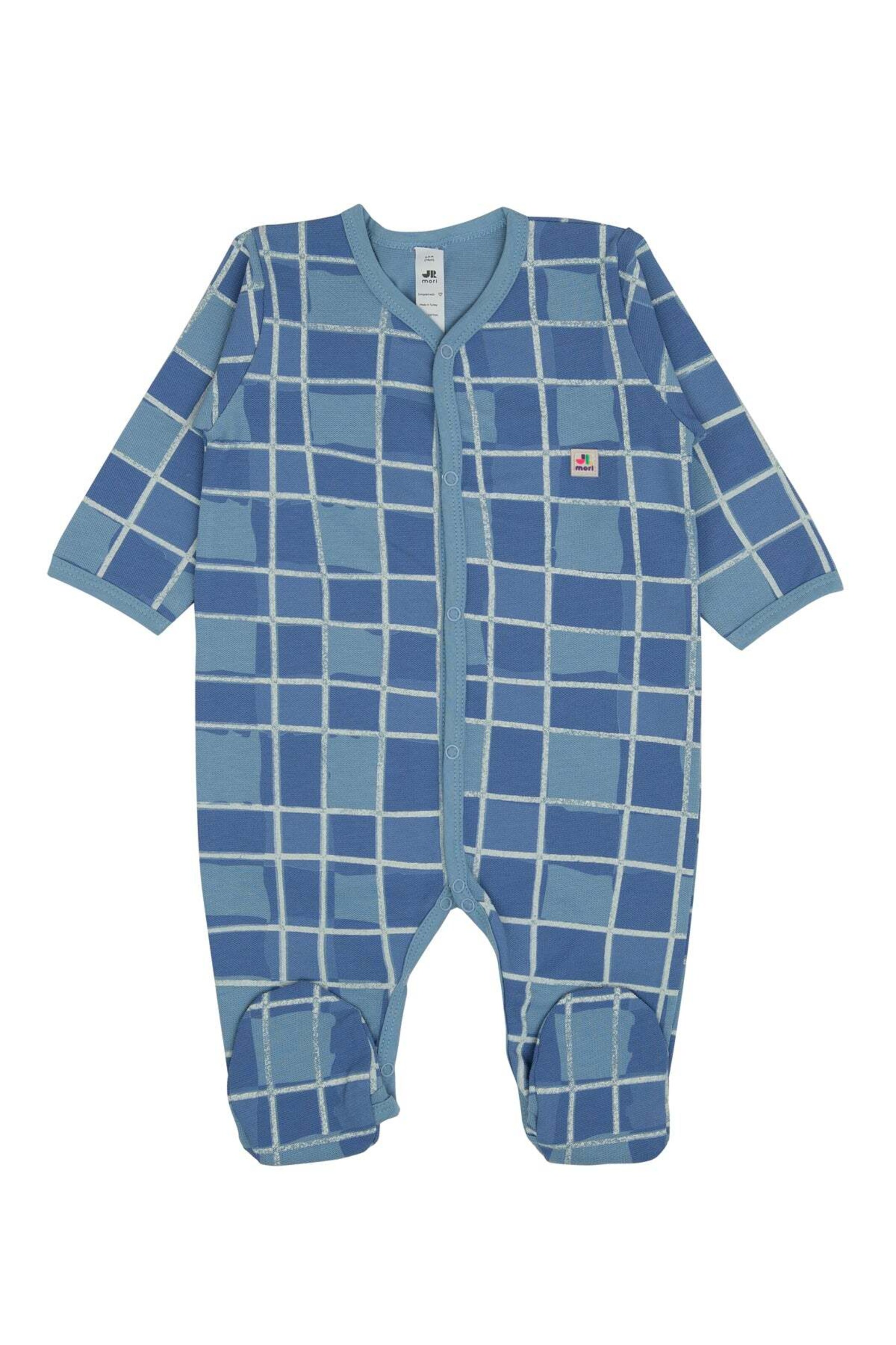 Salopetă de la Jrmori pe albastru: față