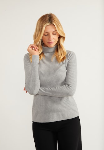 usha BLACK LABEL Sweater 'Nowles' in Grey: front