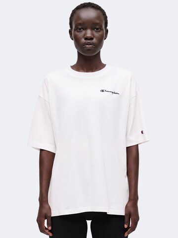 Champion Shirt in Wit: voorkant