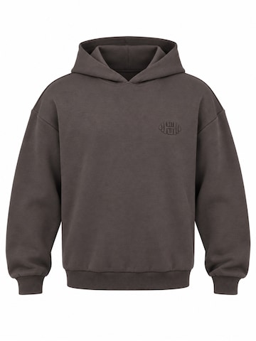 Muscle Up Sportsweatshirt 'Monument Hoodie' in Grijs: voorkant