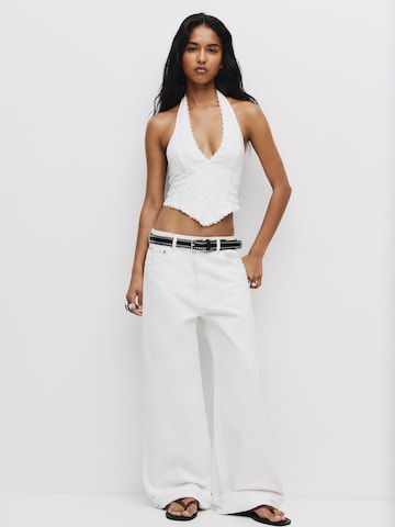 Pull&Bear Topp i vit: framsida