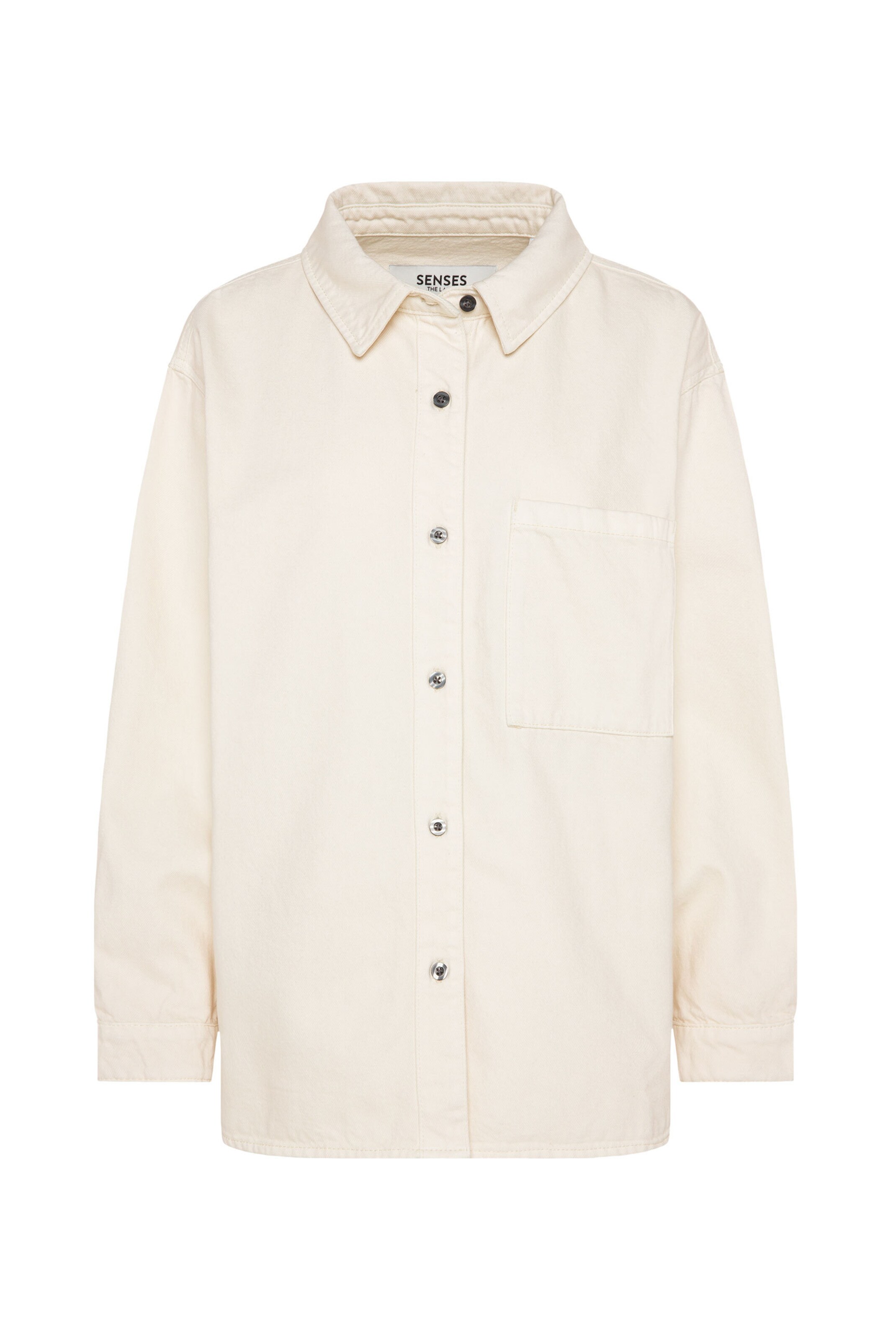 SENSES.THE LABEL Blouse in Beige: front