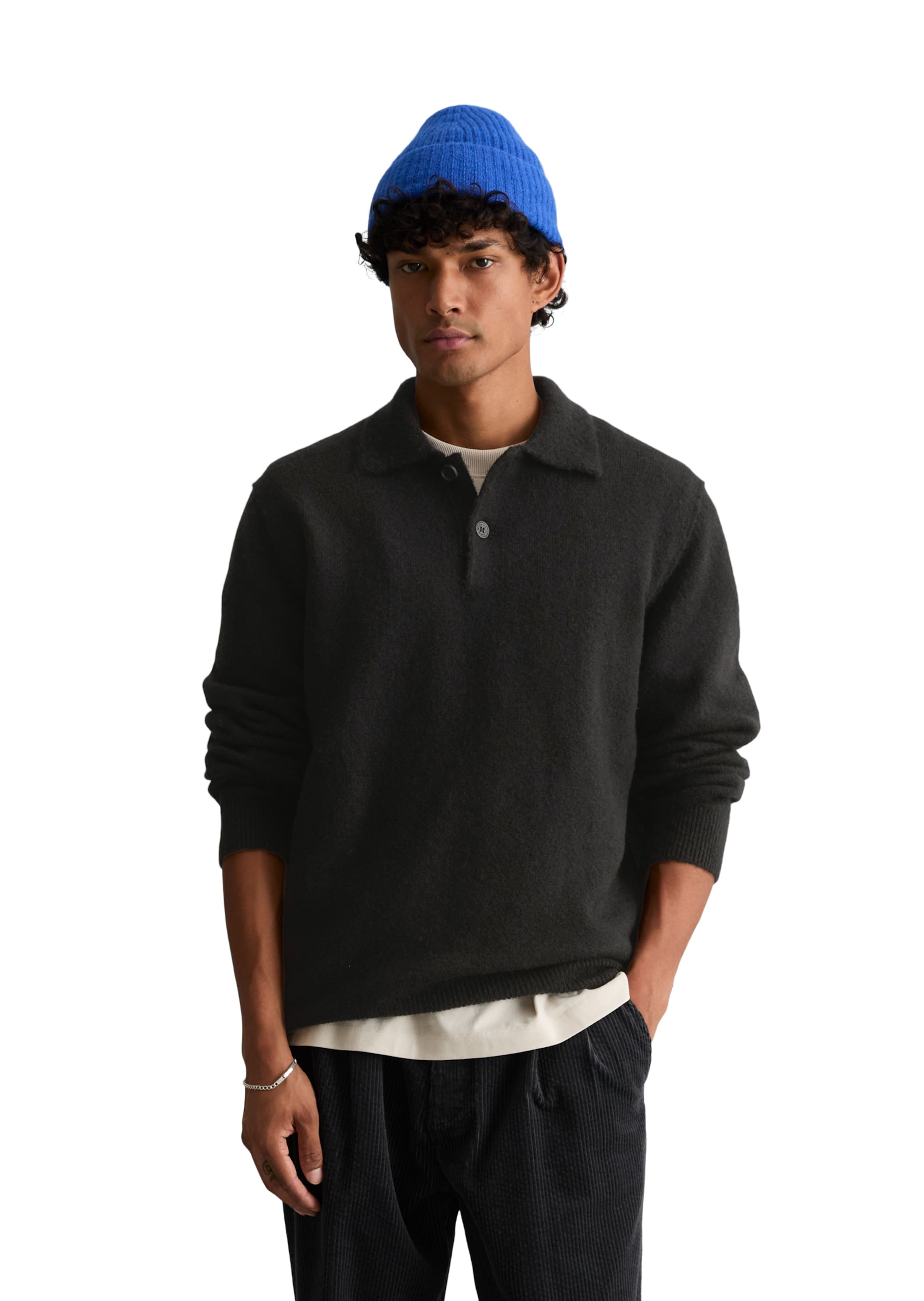 Marc O'Polo DENIM Shirt in Zwart: voorkant