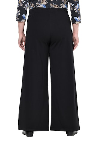 Ulla Popken Wide Leg Hose in Schwarz