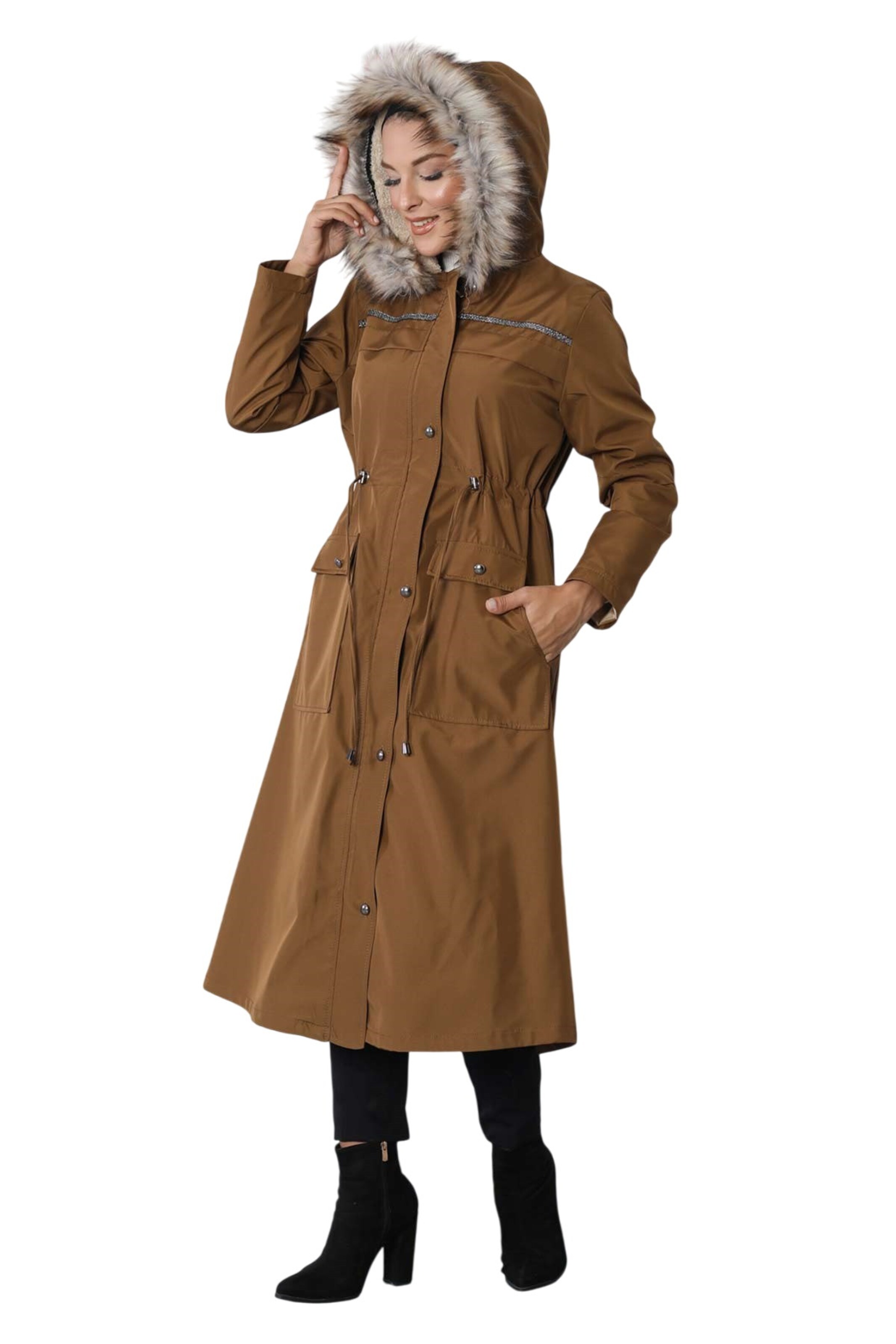 MODAMIHRAM Parka in Braun