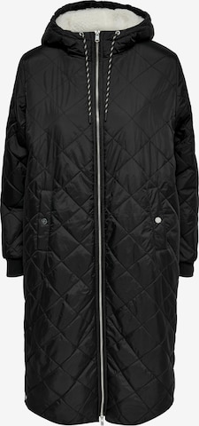 ONLY Přechodný kabát 'New Sandy' – černá: přední strana