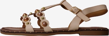 Super Mode Sandale in Beige: Vorderseite