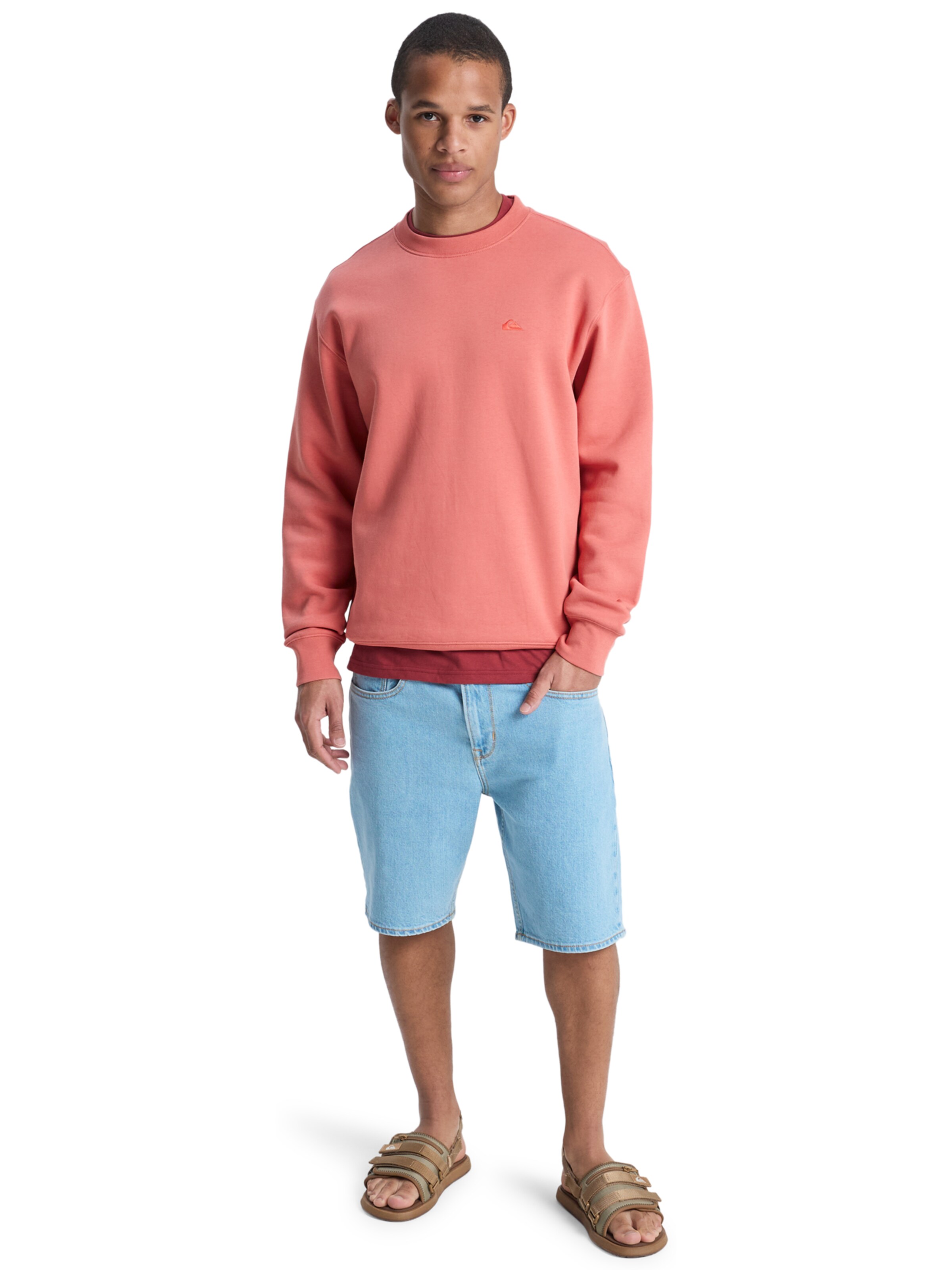 QUIKSILVER Sweatshirt 'Salt Water' in Rot