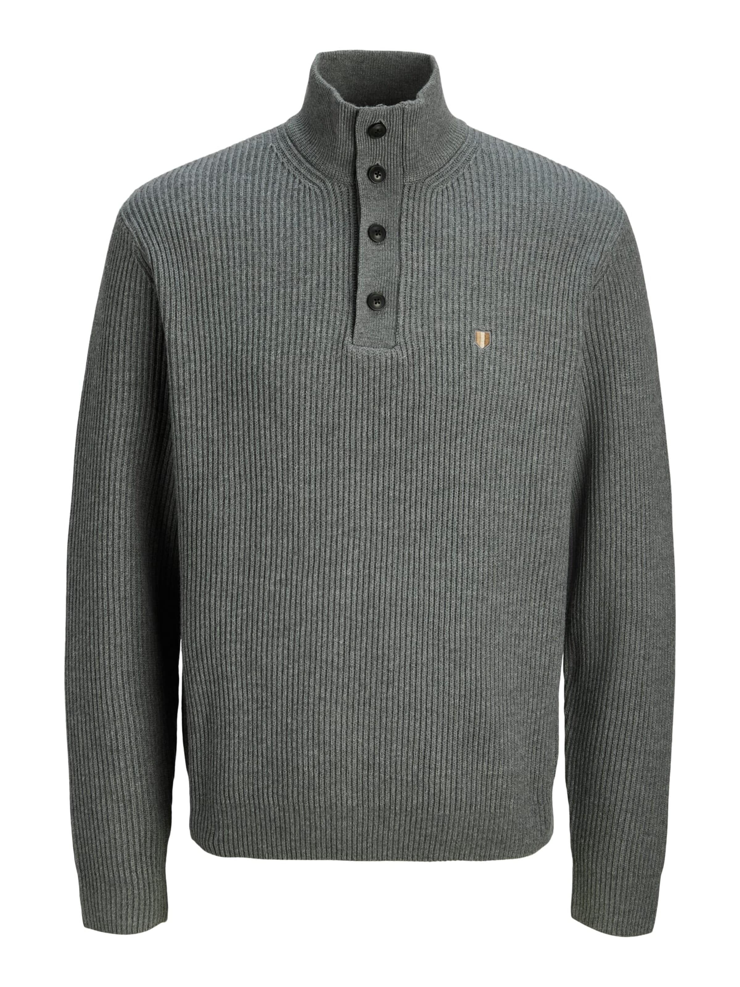 JACK & JONES Trui 'Richard' in Grijs: voorkant