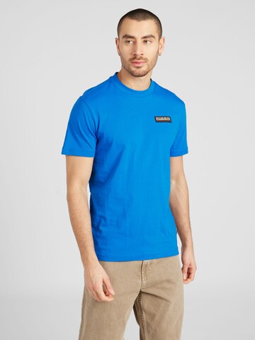 NAPAPIJRI T-Shirt 'S-IAATO' in Blau: predná strana