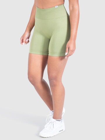Smilodox Slim fit Sports trousers 'Amaze Scrunch' in Green