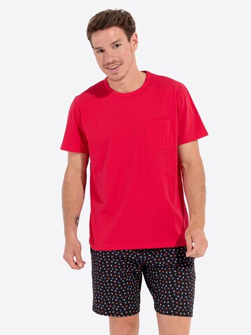HOM Pyjama kort ' Charli ' in Rood